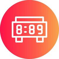 Digital Clock Creative Icon Design vector