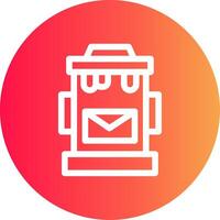 Postbox Creative Icon Design vector