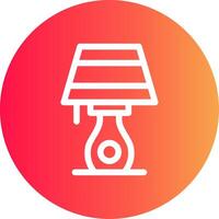 Table Lamp Creative Icon Design vector