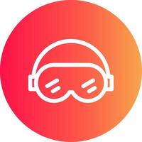 Ski Goggles Creative Icon Design vector