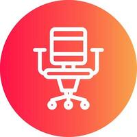 Office Chair Creative Icon Design vector