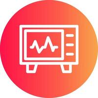 Cardiogram Creative Icon Design vector