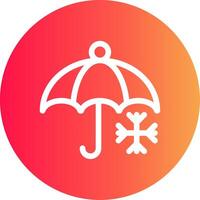 Umbrella Creative Icon Design vector