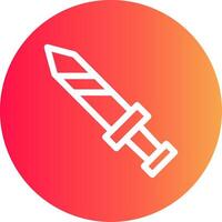 Sword Creative Icon Design vector