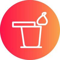 Garbage Creative Icon Design vector