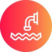 Waste Water Creative Icon Design vector