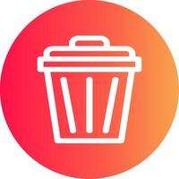 Trash Can Creative Icon Design vector