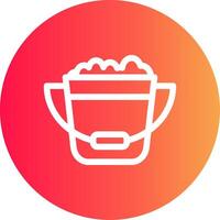 Bucket Creative Icon Design vector