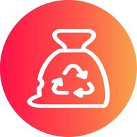 Garbage bag Creative Icon Design vector