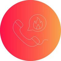 Emergency Call Creative Icon Design vector
