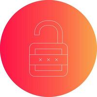 Lock Open Creative Icon Design vector