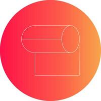 Tissue Roll Creative Icon Design vector