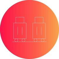 Luggage Creative Icon Design vector