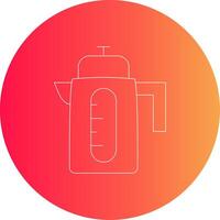 Electric Kettle Creative Icon Design vector