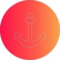 Anchor Creative Icon Design vector