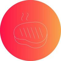 bistec diseño de icono creativo vector