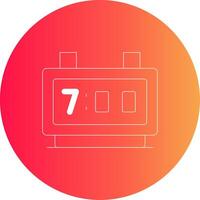 Digital Clock Creative Icon Design vector