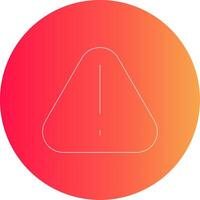 Warning Creative Icon Design vector