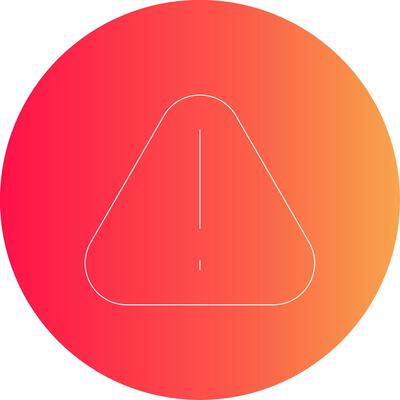 Warning Creative Icon Design