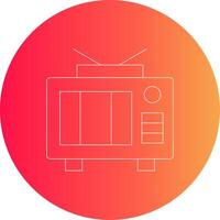 Tv Creative Icon Design vector