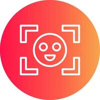 Face Detection Creative Icon Design vector
