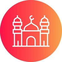 Mosque Creative Icon Design vector