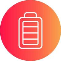 Full Battery Creative Icon Design vector