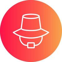 diseño de icono creativo de sombrero vector