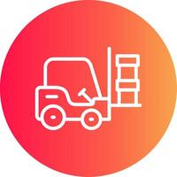 Forklift Creative Icon Design vector