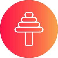 Edge Step Drill Creative Icon Design vector