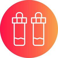 Test Tube Creative Icon Design vector