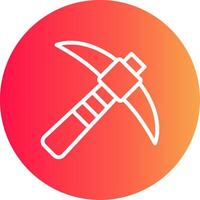 Pickaxe Creative Icon Design vector