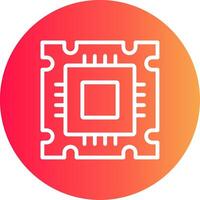 Processor Creative Icon Design vector