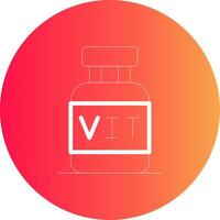 diseño de icono creativo de vitaminas vector