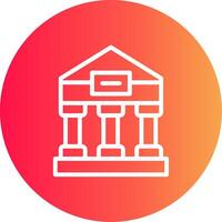 Greek Temple Creative Icon Design vector