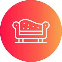 chaise longue diseño de icono creativo vector
