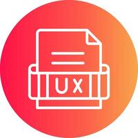 Ux Format Creative Icon Design vector