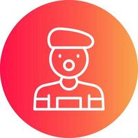 Mime Creative Icon Design vector