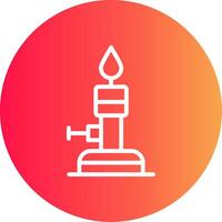 Bunsen Burner Creative Icon Design vector