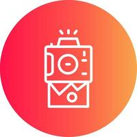 Instant Camera Creative Icon Design vector