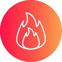 On Fire Creative Icon Design vector