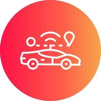 Self Driving Creative Icon Design vector