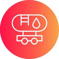 Tanker Truck Creative Icon Design vector