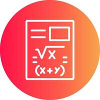 Maths Creative Icon Design vector