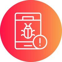 Bug Creative Icon Design vector