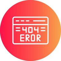 404 Error Creative Icon Design vector