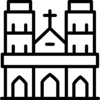 Notre Dame Creative Icon Design vector