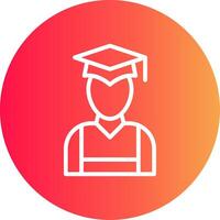 Graduate Creative Icon Design vector