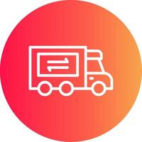 Supply Chain Creative Icon Design vector