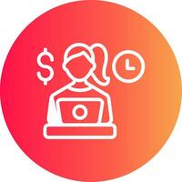 Freelancing Creative Icon Design vector